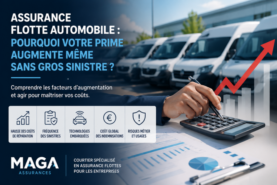 Flotte automobile - Pourquoi votre prime augmente - MAGA Assurances courtier en assurance flotte automobile