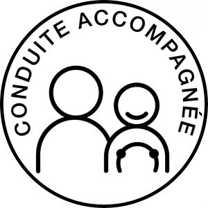 Disque conduite accompagnée à apposer à l'arrière du véhicule, dispositif d'assurance jeune conducteur AAC